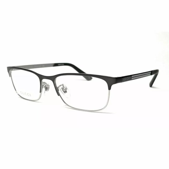 Gucci Men's Ruthenium Rectangle Eyeglasses! - Picture 1 of 3